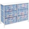 11.75 in. L x 31.5 in. W x 24.62 in. H 6-Drawer Tie dye blue Dresser Steel Frame Wood Top Easy Pull Fabric Bins by Sorbus 1 11.75 in. L x 31.5 in. W x 24.62 in. H 6-Drawer Tie dye blue Dresser Steel Frame Wood Top Easy Pull Fabric Bins by Sorbus -Sorbus Sales Store tie dye blue sorbus kids dressers drw cu6 tid 64 1000