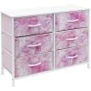 11.75 in. L x 31.5 in. W x 24.62 in. H 6-Drawer Tie dye Pink Dresser Steel Frame Wood Top Easy Pull Fabric Bins by Sorbus 2 11.75 in. L x 31.5 in. W x 24.62 in. H 6-Drawer Tie dye Pink Dresser Steel Frame Wood Top Easy Pull Fabric Bins by Sorbus -Sorbus Sales Store tie dye pink sorbus kids dressers drw cu6 tid2 64 1000