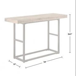 Stuart 54 in. Weathered Brown Standard Rectangle Metal Console Table by FirsTime & Co. -Sorbus Sales Store weathered brown firstime co console tables 70183 4f 1000