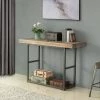 Stuart 54 in. Weathered Brown Standard Rectangle Metal Console Table by FirsTime & Co. -Sorbus Sales Store weathered brown firstime co console tables 70183 64 1000