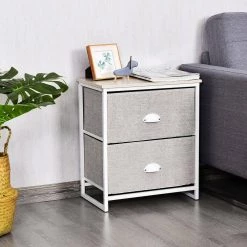 12 in. White 20.5 in. Rectangular MDF End Table with 2 Drawers by ANGELES HOME -Sorbus Sales Store white angeles home end side tables sa61 9hw418wh 31 1000