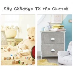 12 in. White 20.5 in. Rectangular MDF End Table with 2 Drawers by ANGELES HOME -Sorbus Sales Store white angeles home end side tables sa61 9hw418wh 44 1000