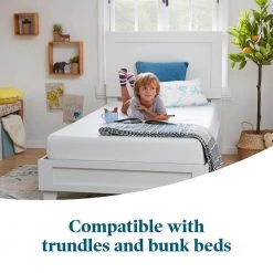 6 in. Medium-Firm Waterproof Gel Memory Foam Tight Top Youth Twin Mattress with White Cover by Lucid Comfort Collection -Sorbus Sales Store white lucid comfort collection mattresses lucc06tt30gfwh 4f 1000