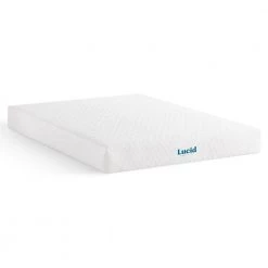 SureCool 8in. Firm Gel Memory Foam Tight Top Full Mattress by Lucid Comfort Collection -Sorbus Sales Store white lucid comfort collection mattresses lucc08ff45mf 1f 1000