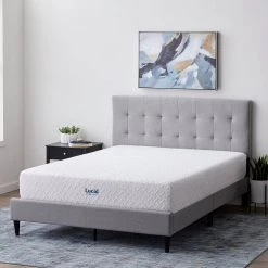 10in. Plush Gel Memory Foam Tight Top Full Mattress by Lucid Comfort Collection -Sorbus Sales Store white lucid comfort collection mattresses lucc10ff30gf a0 1000