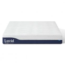 10 in. Queen Gel and Aloe Vera Hybrid Memory Foam Mattress by Lucid Comfort Collection -Sorbus Sales Store white lucid comfort collection mattresses lucc10qq38gh d4 1000