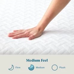 10 in. Queen Gel Memory Foam Mattress - Medium by Lucid Comfort Collection -Sorbus Sales Store white lucid comfort collection mattresses lucc10qq3pmf 31 1000