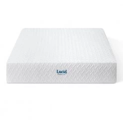 SureCool 12in. Medium-Plush Gel Memory Foam Tight Top King Mattress by Lucid Comfort Collection -Sorbus Sales Store white lucid comfort collection mattresses lucc12kk45gf 44 1000