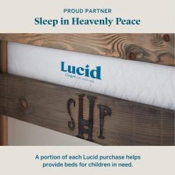 SureCool 12in. Medium-Plush Gel Memory Foam Tight Top King Mattress by Lucid Comfort Collection -Sorbus Sales Store white lucid comfort collection mattresses lucc12kk45gf 77 1000