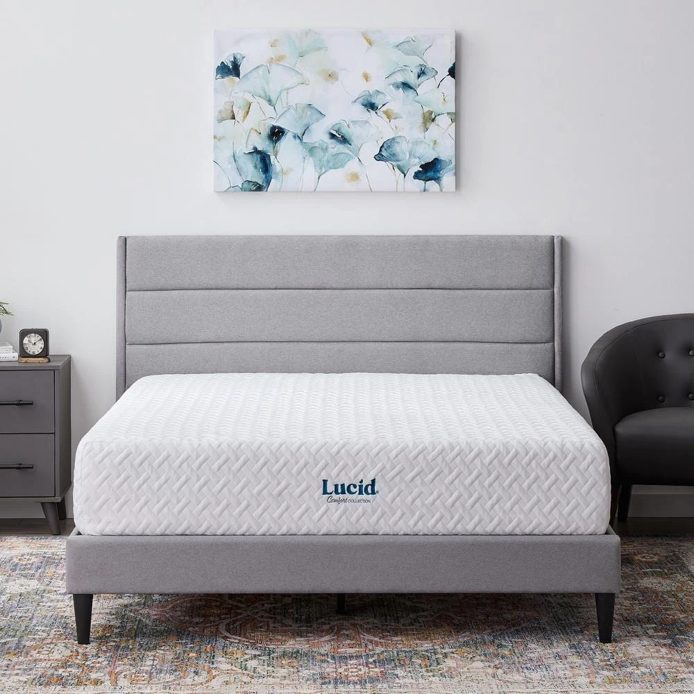SureCool 12in. Firm Gel Memory Foam Tight Top Queen Mattress by Lucid Comfort Collection 7 SureCool 12in. Firm Gel Memory Foam Tight Top Queen Mattress by Lucid Comfort Collection - Image 5