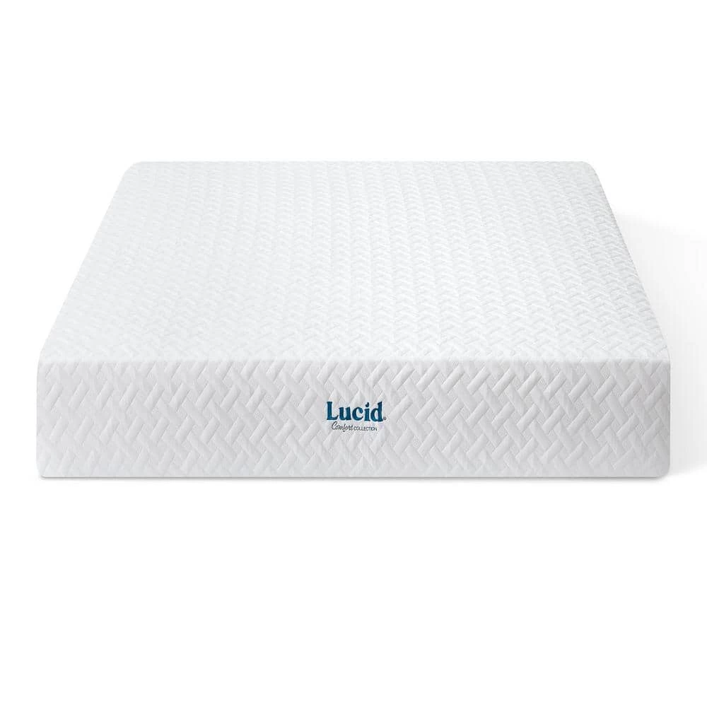 SureCool 12in. Firm Gel Memory Foam Tight Top Queen Mattress by Lucid Comfort Collection 3 SureCool 12in. Firm Gel Memory Foam Tight Top Queen Mattress by Lucid Comfort Collection