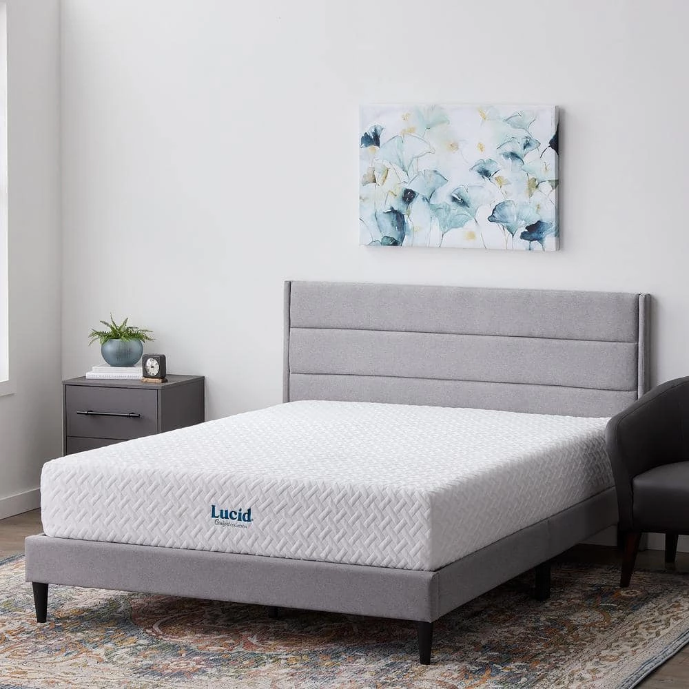 SureCool 12in. Firm Gel Memory Foam Tight Top Queen Mattress by Lucid Comfort Collection 6 SureCool 12in. Firm Gel Memory Foam Tight Top Queen Mattress by Lucid Comfort Collection - Image 4