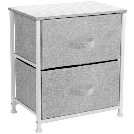 Nighstand 3-Drawer White Dresser 17.75 in. L x 11.87 in. W x 20 in. H by Sorbus -Sorbus Sales Store white sorbus dressers drw 2d wh 64 1000