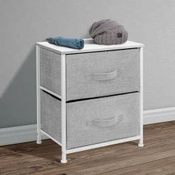 Nighstand 3-Drawer White Dresser 17.75 in. L x 11.87 in. W x 20 in. H by Sorbus -Sorbus Sales Store white sorbus dressers drw 2d wh c3 1000