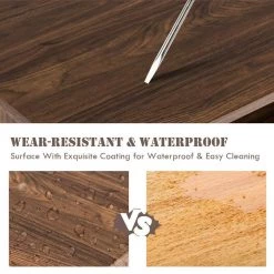 58 in. Walnut Entertainment Center TV Stand Fits TV's up to 58 in. with Cable Management by ANGELES HOME -Sorbus Sales Store wood angeles home tv stands hw66 8ck 122wt 76 1000